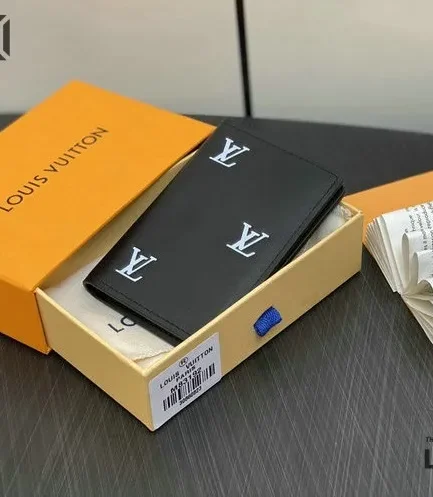 Louis Vuitton 1:1 Mirror Replica Pocket Organizer LV Blason Black 7.5CM/3IN Louis Vuitton Replica Wallets Louis Vuitton 1:1 Mirror Replica Pocket Organizer LV Blason Black 7.5CM/3IN Louis Vuitton Replica Wallets