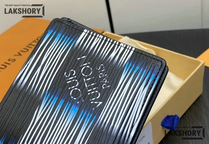 Louis Vuitton 1:1 Mirror Replica Slender Wallet Damier Rush Epi XL Blue Moon 11CM/4.3IN Louis Vuitton Replica Wallets Louis Vuitton 1:1 Mirror Replica Slender Wallet Damier Rush Epi XL Blue Moon 11CM/4.3IN Louis Vuitton Replica Wallets