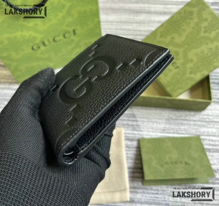 Gucci 1:1 Mirror Replica Jumbo GG Bifold Leather Coin Wallet 9CM/3.5IN Gucci Replica Wallets Gucci 1:1 Mirror Replica Jumbo GG Bifold Leather Coin Wallet 9CM/3.5IN Gucci Replica Wallets