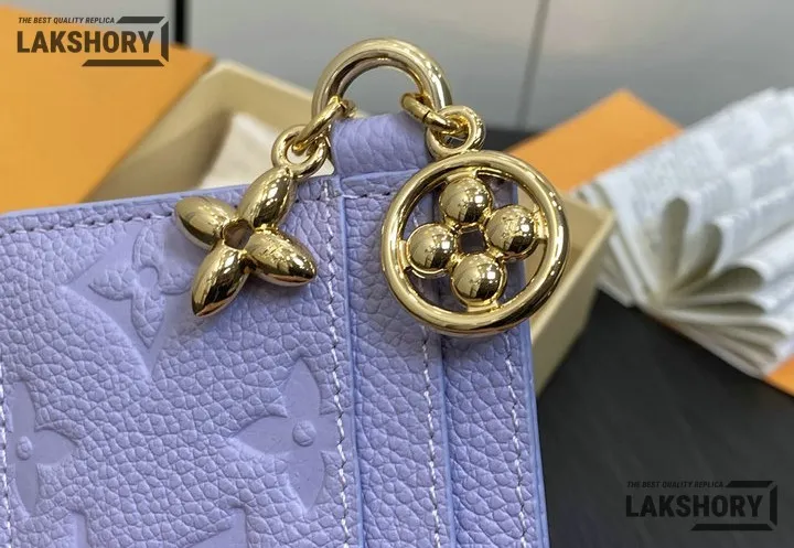 Louis Vuitton 1:1 Mirror Replica Monogram Empreinte LV Charms Card Holder 7CM/2.8IN Louis Vuitton Replica Wallets Louis Vuitton 1:1 Mirror Replica Monogram Empreinte LV Charms Card Holder 7CM/2.8IN Louis Vuitton Replica Wallets
