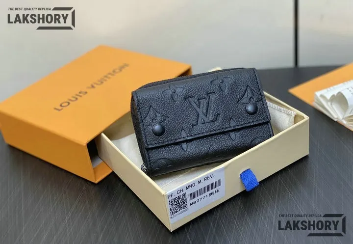 Louis Vuitton 1:1 Mirror Replica Zipped Organizer Monogram Eclipse 10.5CM/4.1IN Louis Vuitton Replica Wallets Louis Vuitton 1:1 Mirror Replica Zipped Organizer Monogram Eclipse 10.5CM/4.1IN Louis Vuitton Replica Wallets