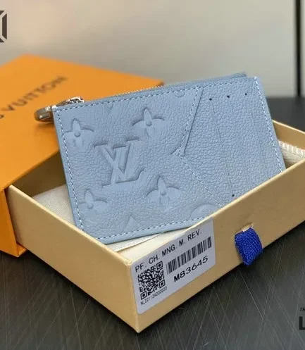 Louis Vuitton 1:1 Mirror Replica Romy Card Holder Monogram Empreinte Leather 8CM/3.1IN Louis Vuitton Replica Wallets