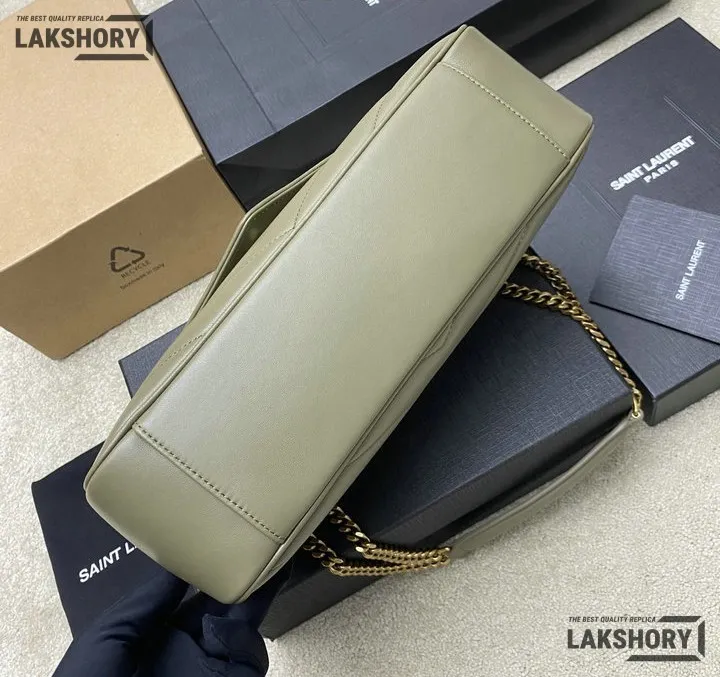 YSL 1:1 Mirror Replica Loulou Matelassé Shoulder Bag Light Sage Replica Crossbody Bags YSL 1:1 Mirror Replica Loulou Matelassé Shoulder Bag Light Sage Replica Crossbody Bags