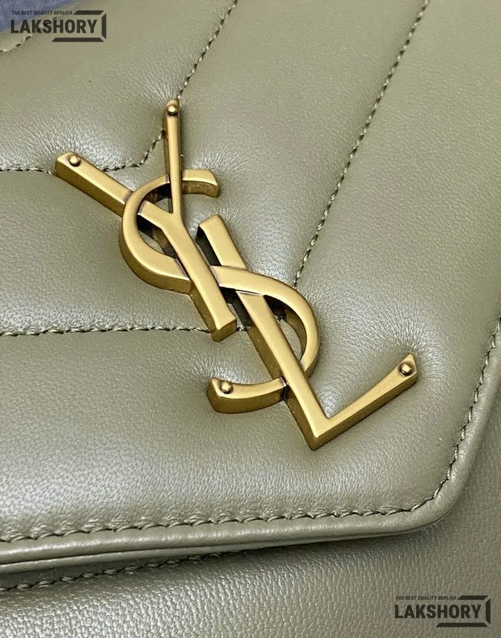 YSL 1:1 Mirror Replica Loulou Matelassé Shoulder Bag Light Sage Replica Crossbody Bags YSL 1:1 Mirror Replica Loulou Matelassé Shoulder Bag Light Sage Replica Crossbody Bags