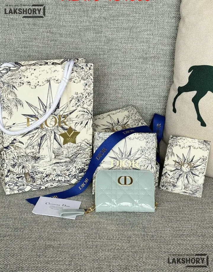 Dior 1:1 Mirror Replica Dior Microcannage Patent Leather Croisiere Wallet on Chain 11CM/4.3IN Christian Dior Replica Wallets Dior 1:1 Mirror Replica Dior Microcannage Patent Leather Croisiere Wallet on Chain 11CM/4.3IN Christian Dior Replica Wallets