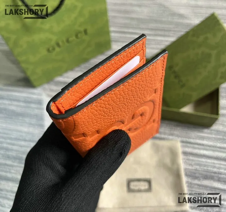 Gucci 1:1 Mirror Replica Leather Jumbo GG Card Case 7.5CM/3IN Gucci Replica Wallets Gucci 1:1 Mirror Replica Leather Jumbo GG Card Case 7.5CM/3IN Gucci Replica Wallets