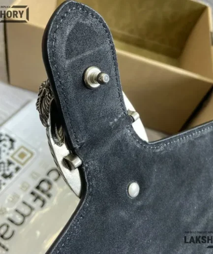 Gucci 1:1 Mirror Replica Dionysus Large Patent Leather GG Suede 42CM/16.5IN Gucci Replica Dionysus Bags