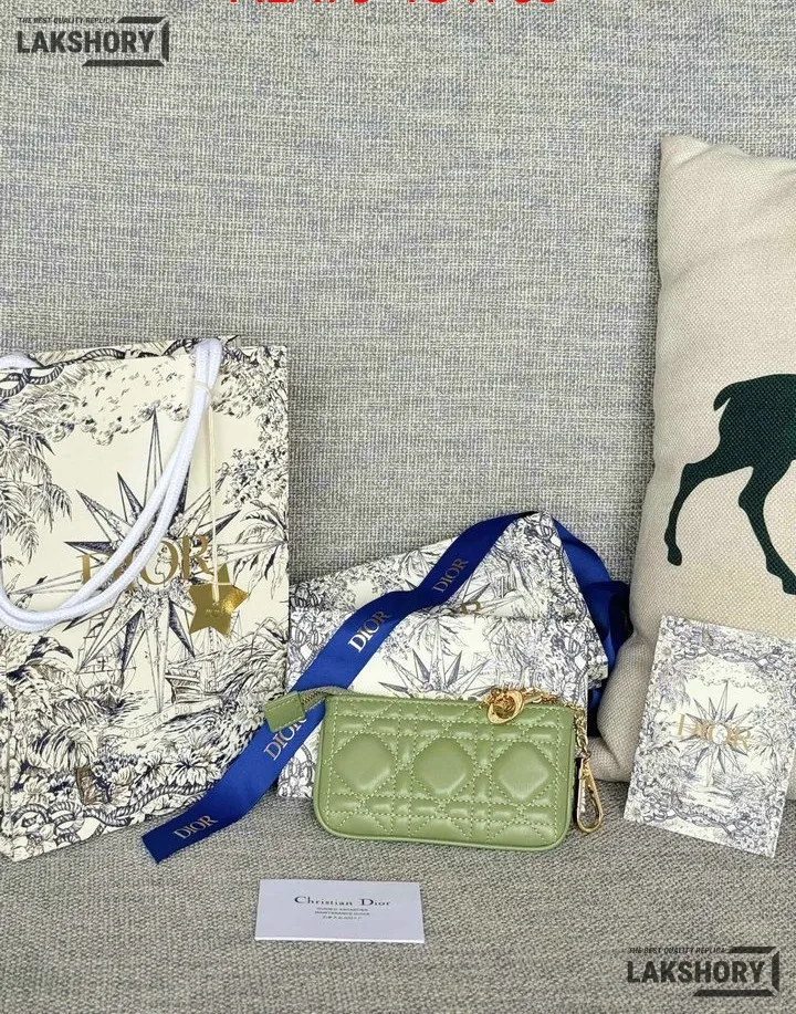 Dior 1:1 Mirror Replica Lambskin Cannage Lady Dior Zipped Key Case 7.6CM/3IN Christian Dior Replica Wallets Dior 1:1 Mirror Replica Lambskin Cannage Lady Dior Zipped Key Case 7.6CM/3IN Christian Dior Replica Wallets