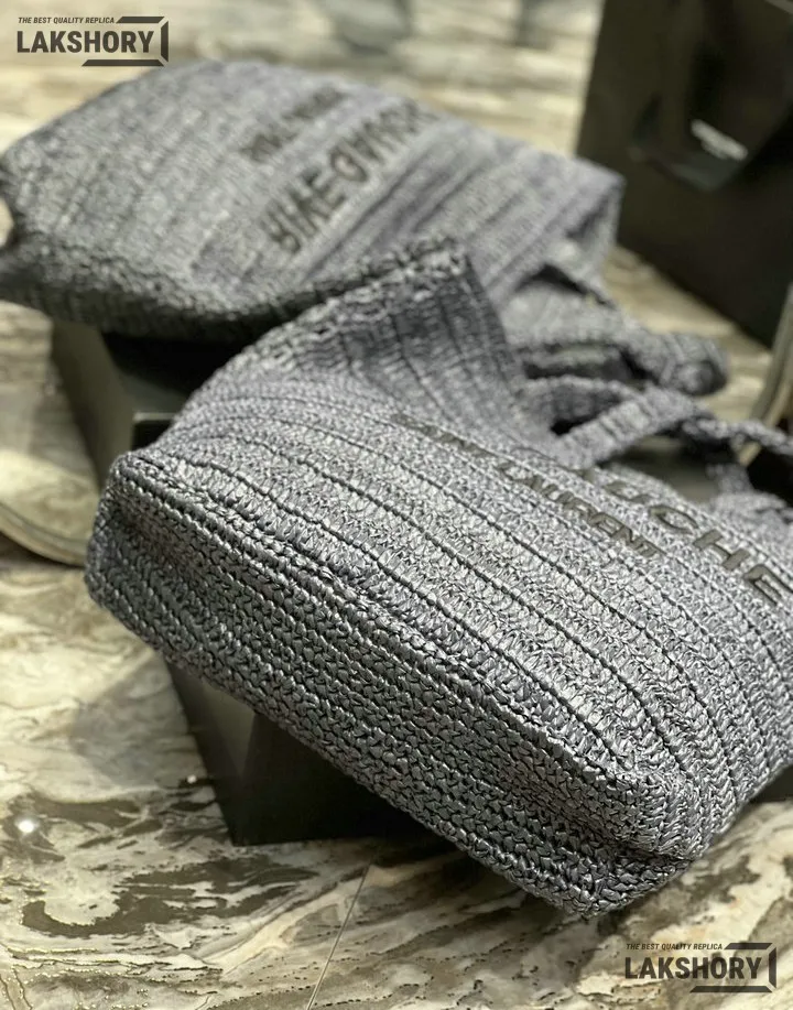 YSL 1:1 Mirror Replica Raffia Embroidered Rive Gauche Tote Bag 38CM/15IN Replica Tote Bags YSL 1:1 Mirror Replica Raffia Embroidered Rive Gauche Tote Bag 38CM/15IN Replica Tote Bags