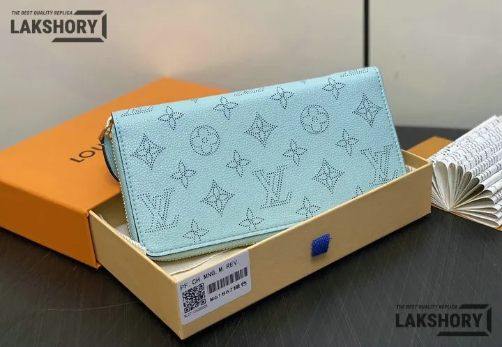 Louis Vuitton 1:1 Mirror Replica Zippy Wallet Mahina Leather Mineral Blue 19.5CM/7.7IN Louis Vuitton Replica Wallets Louis Vuitton 1:1 Mirror Replica Zippy Wallet Mahina Leather Mineral Blue 19.5CM/7.7IN Louis Vuitton Replica Wallets