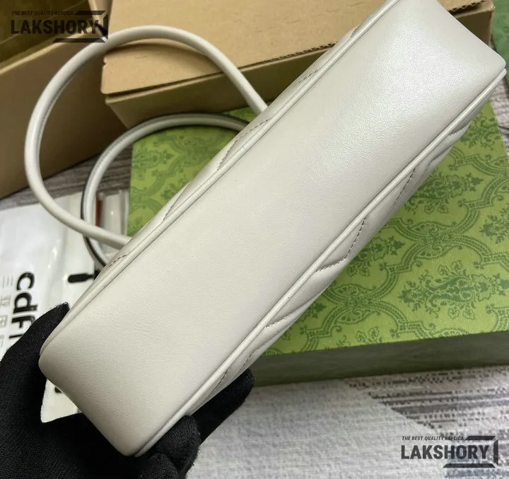 Gucci 1:1 Mirror Replica Medium GG Marmont Black White 25.5CM/10IN Gucci Replica Marmont Bags Gucci 1:1 Mirror Replica Medium GG Marmont Black White 25.5CM/10IN Gucci Replica Marmont Bags