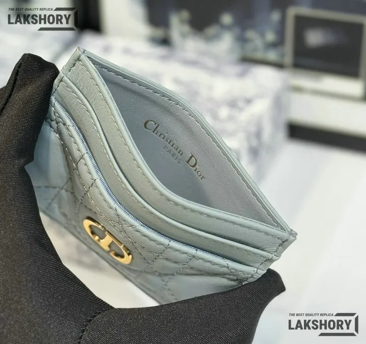 Dior 1:1 Mirror Replica Dior Caro Freesia Card Holder Christian Dior Replica Wallets Dior 1:1 Mirror Replica Dior Caro Freesia Card Holder Christian Dior Replica Wallets
