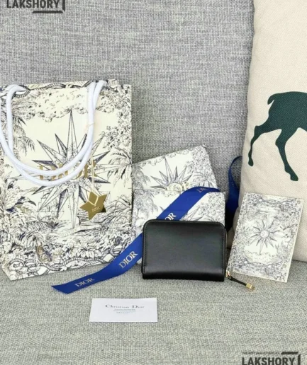 Dior 1:1 Mirror Replica 30 Montaigne Zip Coin Case Wallet 8.5CM/3.3IN Christian Dior Replica Wallets