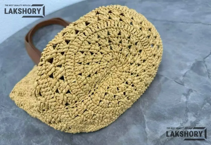 YSL 1:1 Mirror Replica Raffia Panier Monogram Shopper Bag 38CM/15IN Replica Tote Bags YSL 1:1 Mirror Replica Raffia Panier Monogram Shopper Bag 38CM/15IN Replica Tote Bags