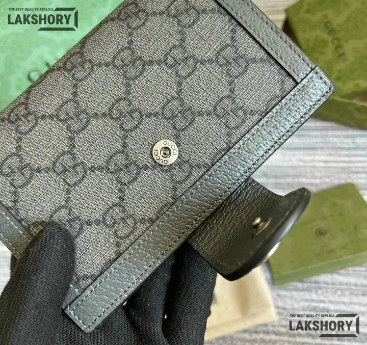 Gucci 1:1 Mirror Replica GG Supreme Ophidia Passport Case Grey 14CM/5.5IN Gucci Replica Wallets Gucci 1:1 Mirror Replica GG Supreme Ophidia Passport Case Grey 14CM/5.5IN Gucci Replica Wallets