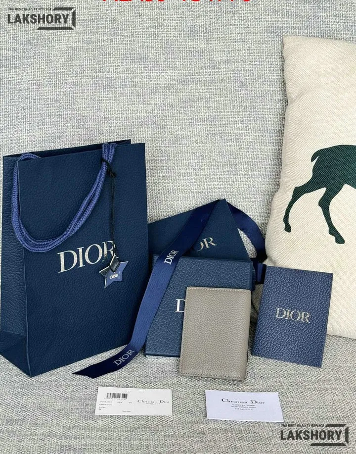 Dior 1:1 Mirror Replica CD Icon Vertical Bifold Card Holder 11.2CM/4.4IN Christian Dior Replica Wallets Dior 1:1 Mirror Replica CD Icon Vertical Bifold Card Holder 11.2CM/4.4IN Christian Dior Replica Wallets