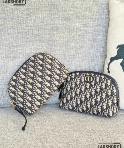 Dior 1:1 Mirror Replica Oblique 30 Montaigne Cosmetic Pouch 24CM/9.4IN Christian Dior Replica 30 Montaigne