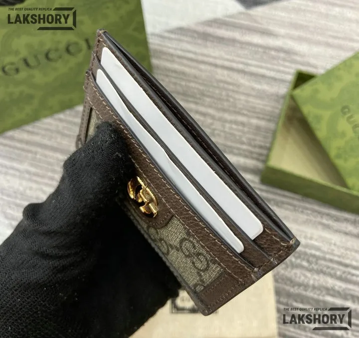 Gucci 1:1 Mirror Replica GG Monogram Ophidia Card Holder Beige 7CM/2.8IN Gucci Replica Wallets Gucci 1:1 Mirror Replica GG Monogram Ophidia Card Holder Beige 7CM/2.8IN Gucci Replica Wallets