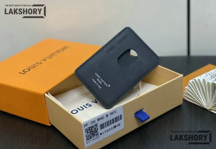 Louis Vuitton 1:1 Mirror Replica Porte-Cartes Magnet Monogram Eclipse 6.5CM/2.6IN Louis Vuitton Replica Wallets Louis Vuitton 1:1 Mirror Replica Porte-Cartes Magnet Monogram Eclipse 6.5CM/2.6IN Louis Vuitton Replica Wallets