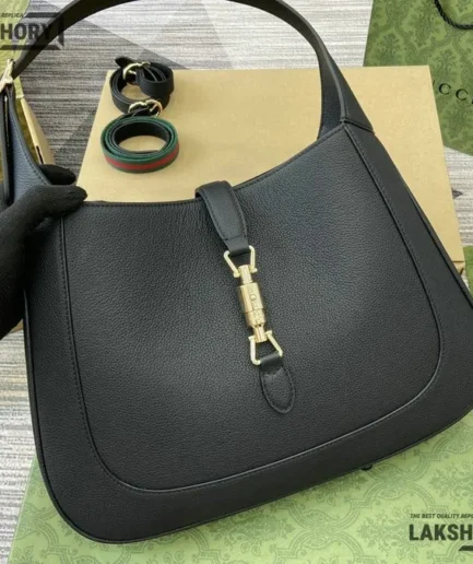 Gucci 1:1 Mirror Replica Medium Jackie 1961 Hobo Bag w/ Strap 35CM/13.8IN Gucci Replica Jackie Bags