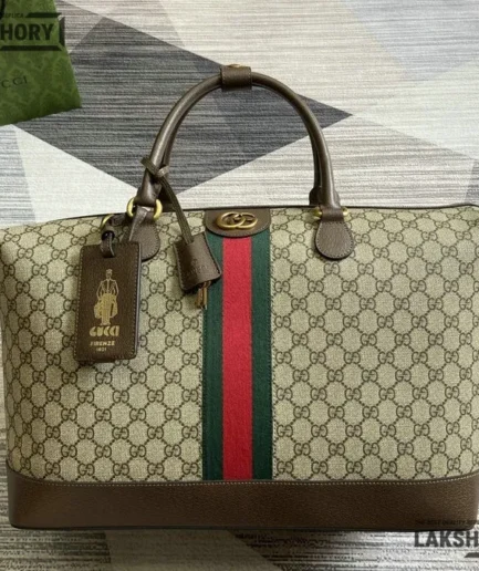 Gucci 1:1 Mirror Replica Savoy Small Carry On Duffle Bag 42CM/16.5IN Gucci Replica Ophidia Bags