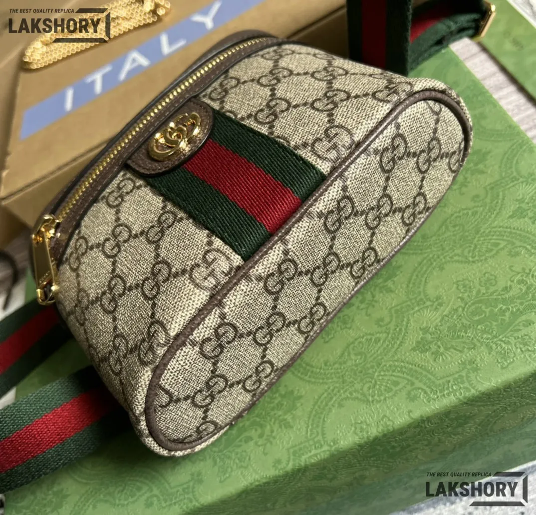Gucci 1:1 Mirror Replica GG Monogram Ophidia Belt Bag Beige 18CM/7.1IN Gucci Replica Ophidia Bags Gucci 1:1 Mirror Replica GG Monogram Ophidia Belt Bag Beige 18CM/7.1IN Gucci Replica Ophidia Bags