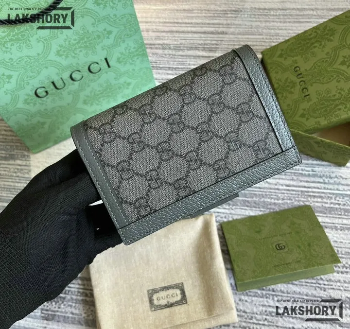 Gucci 1:1 Mirror Replica GG Supreme Ophidia Passport Case Grey 14CM/5.5IN Gucci Replica Wallets Gucci 1:1 Mirror Replica GG Supreme Ophidia Passport Case Grey 14CM/5.5IN Gucci Replica Wallets