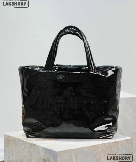 YSL 1:1 Mirror Replica Padded Cowhide Maxi Tote Bag Black 50CM/19.7IN Replica Tote Bags