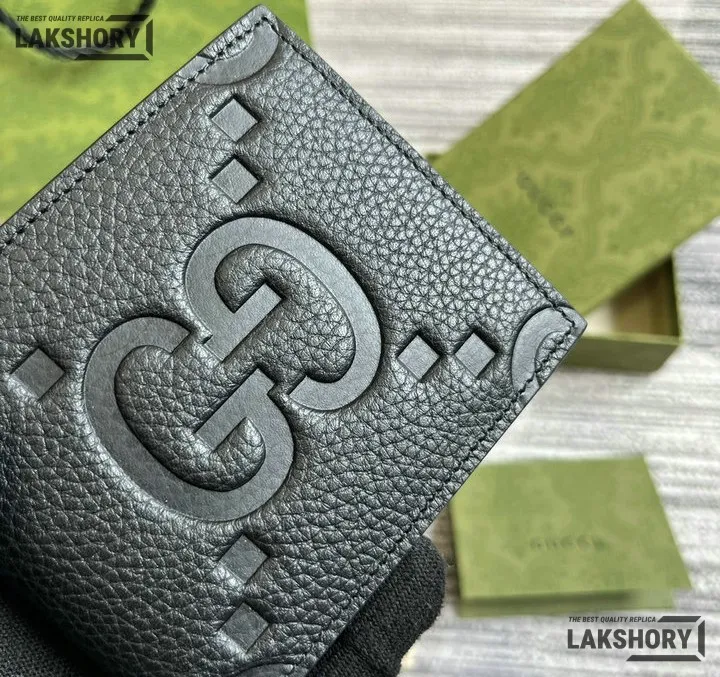 Gucci 1:1 Mirror Replica Jumbo GG Bifold Leather Coin Wallet 9CM/3.5IN Gucci Replica Wallets Gucci 1:1 Mirror Replica Jumbo GG Bifold Leather Coin Wallet 9CM/3.5IN Gucci Replica Wallets