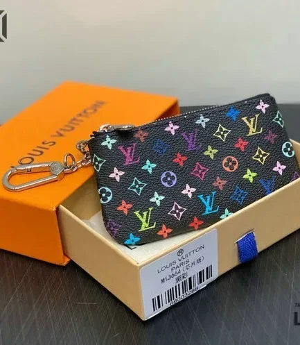 Louis Vuitton 1:1 Mirror Replica LV x TM Key Pouch 7CM/2.8IN Louis Vuitton Replica Wallets