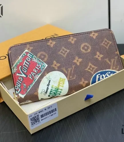 Louis Vuitton 1:1 Mirror Replica Zippy Wallet Monogram 19.5CM/7.7IN Louis Vuitton Replica Wallets