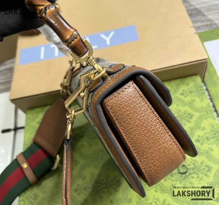 Gucci 1:1 Mirror Replica Canvas Bamboo 1947 Leather Bag Gucci Replica Bamboo Bags Gucci 1:1 Mirror Replica Canvas Bamboo 1947 Leather Bag Gucci Replica Bamboo Bags