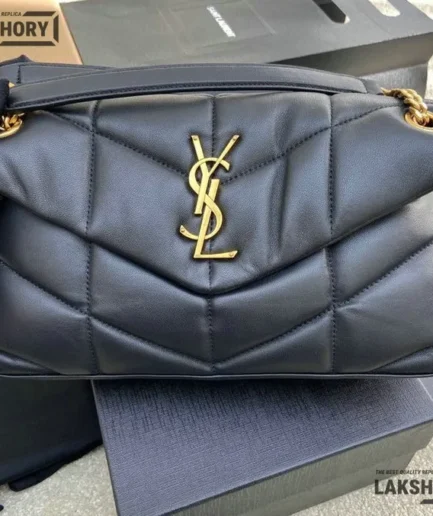 YSL 1:1 Mirror Replica Lambskin Toy Loulou Puffer Chain Bag 29CM/11.4IN Replica Crossbody Bags
