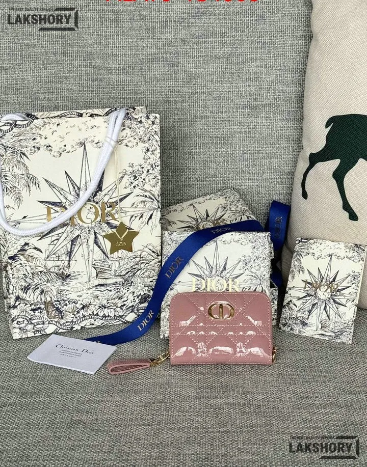 Dior 1:1 Mirror Replica Dior Microcannage Patent Leather Croisiere Wallet on Chain 11CM/4.3IN Christian Dior Replica Wallets Dior 1:1 Mirror Replica Dior Microcannage Patent Leather Croisiere Wallet on Chain 11CM/4.3IN Christian Dior Replica Wallets