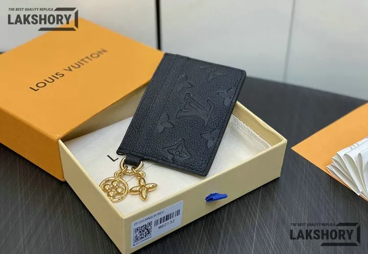 Louis Vuitton 1:1 Mirror Replica Monogram LV Charms Card Holder 7CM/2.8IN Louis Vuitton Replica Wallets Louis Vuitton 1:1 Mirror Replica Monogram LV Charms Card Holder 7CM/2.8IN Louis Vuitton Replica Wallets