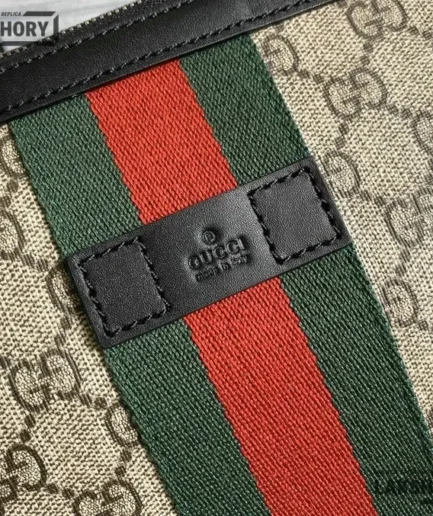 Gucci 1:1 Mirror Replica Techno Selleria Web Small Flat Messenger Bag 28CM/11IN Gucci Replica Ophidia Bags