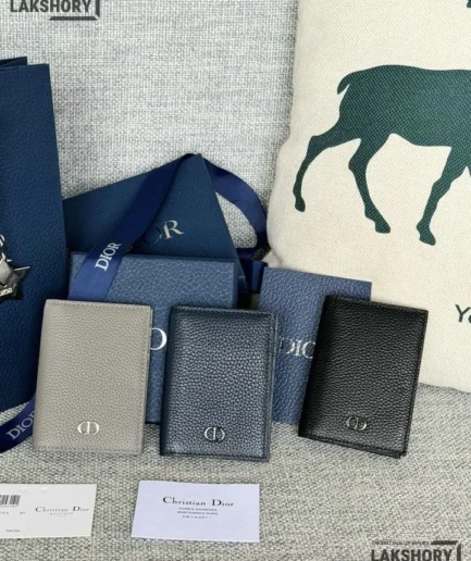 Dior 1:1 Mirror Replica CD Icon Vertical Bifold Card Holder 11.2CM/4.4IN Christian Dior Replica Wallets