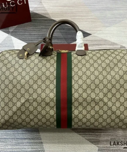 Gucci 1:1 Mirror Replica Savoy Large Duffle Bag GG Supreme 52CM/20.5IN Gucci Replica Ophidia Bags