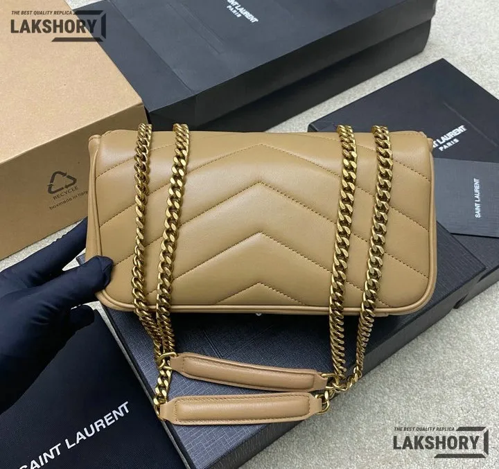 Ysl 1:1 Mirror Replica Loulou Small Matelassé Chain Bag 24CM/9.4IN Replica Crossbody Bags Ysl 1:1 Mirror Replica Loulou Small Matelassé Chain Bag 24CM/9.4IN Replica Crossbody Bags