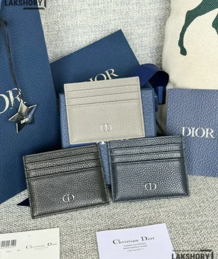 Dior 1:1 Mirror Replica Calfskin CD Icon Card Holder Christian Dior Replica Wallets