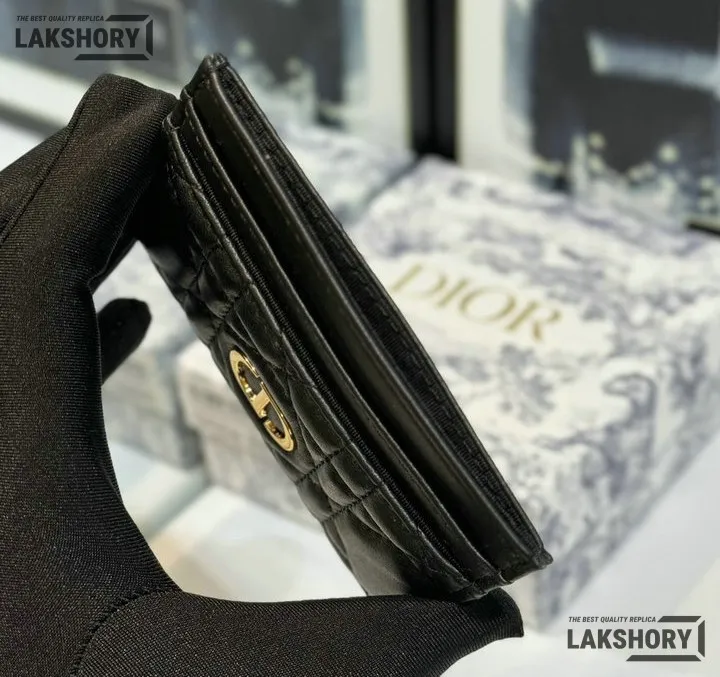 Dior 1:1 Mirror Replica Dior Caro Freesia Card Holder Christian Dior Replica Wallets Dior 1:1 Mirror Replica Dior Caro Freesia Card Holder Christian Dior Replica Wallets