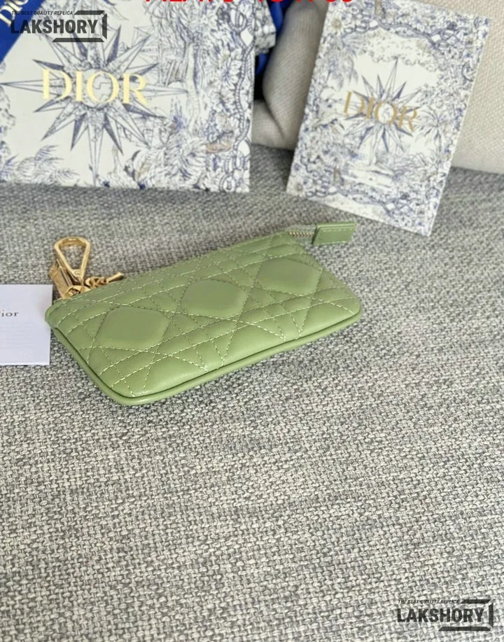 Dior 1:1 Mirror Replica Lambskin Cannage Lady Dior Zipped Key Case 7.6CM/3IN Christian Dior Replica Wallets Dior 1:1 Mirror Replica Lambskin Cannage Lady Dior Zipped Key Case 7.6CM/3IN Christian Dior Replica Wallets