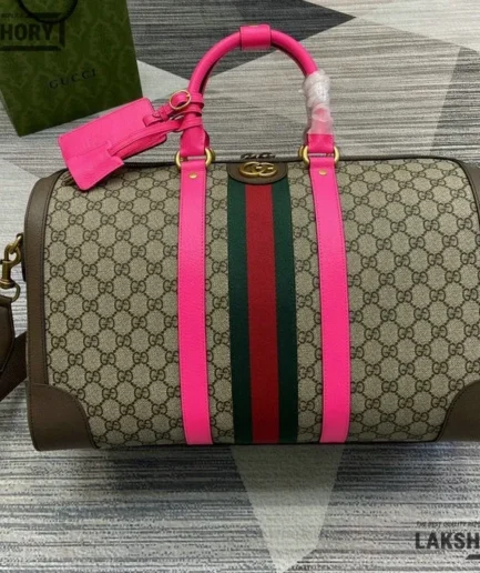 Gucci 1:1 Mirror Replica Ophidia Supreme Medium Savoy Duffle Bag 44CM/17.3IN Gucci Replica Ophidia Bags