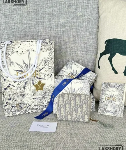 Dior 1:1 Mirror Replica Leather Zipped Coin Purse 8.5CM/3.3IN Christian Dior Replica Wallets