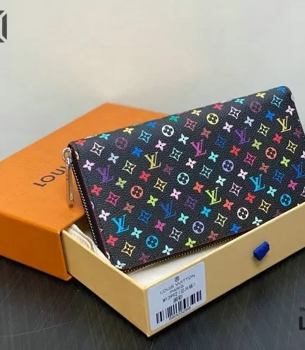 Louis Vuitton 1:1 Mirror Replica X Takashi Murakami Monogram Multicolour Wallet 19.5CM/7.7IN Louis Vuitton Replica Wallets