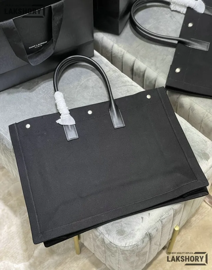 YSL 1:1 Mirror Replica Linen Calfskin Rive Gauche Tote Natural 48CM/18.9IN Replica Tote Bags YSL 1:1 Mirror Replica Linen Calfskin Rive Gauche Tote Natural 48CM/18.9IN Replica Tote Bags