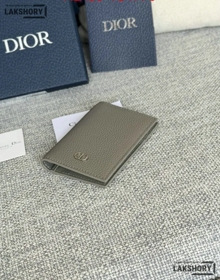 Dior 1:1 Mirror Replica CD Icon Vertical Bifold Card Holder 11.2CM/4.4IN Christian Dior Replica Wallets Dior 1:1 Mirror Replica CD Icon Vertical Bifold Card Holder 11.2CM/4.4IN Christian Dior Replica Wallets