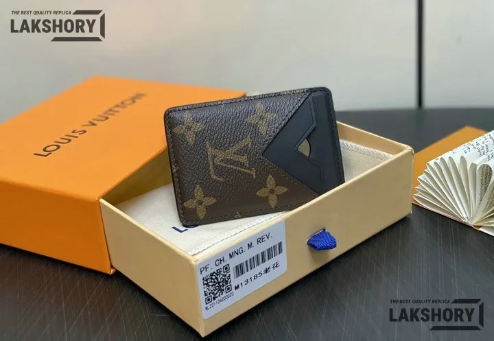 Louis Vuitton 1:1 Mirror Replica Porte-Cartes Magnet Monogram Eclipse 6.5CM/2.6IN Louis Vuitton Replica Wallets Louis Vuitton 1:1 Mirror Replica Porte-Cartes Magnet Monogram Eclipse 6.5CM/2.6IN Louis Vuitton Replica Wallets