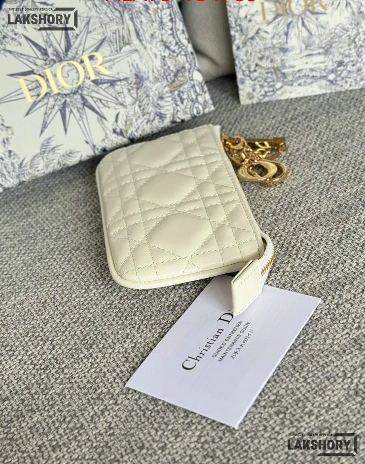 Dior 1:1 Mirror Replica Lambskin Cannage Lady Dior Zipped Key Case 7.6CM/3IN Christian Dior Replica Wallets Dior 1:1 Mirror Replica Lambskin Cannage Lady Dior Zipped Key Case 7.6CM/3IN Christian Dior Replica Wallets