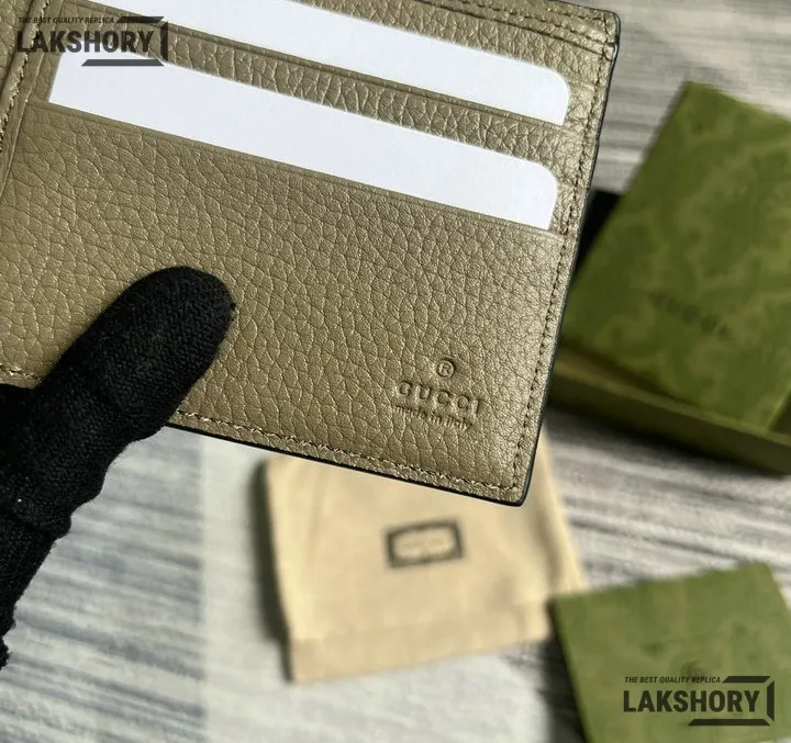 Gucci 1:1 Mirror Replica Jumbo GG Bifold Leather Coin Wallet 9CM/3.5IN Gucci Replica Wallets Gucci 1:1 Mirror Replica Jumbo GG Bifold Leather Coin Wallet 9CM/3.5IN Gucci Replica Wallets